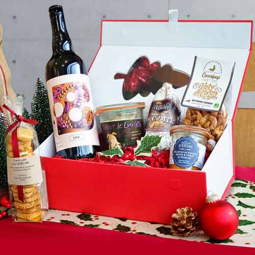 Christmas Beer Basket - Christmas Gourmet Gift Baskets Nice