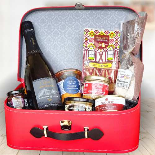 Grande Valisette Gourmet Basket-Delivered Anniversary Gifts