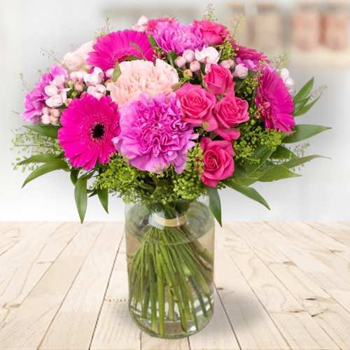 Pink Melody-Bouquet Of Pink Flowers For Valentine's Day Delivery