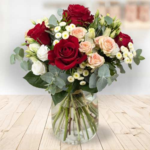 Sweet Valentine’s Floral Arrangement For Her | Elegant Floral Harmony 