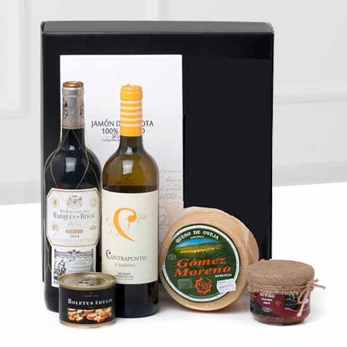 An Amazing Wine and Liquor Basket -Holiday Gift Basket to France