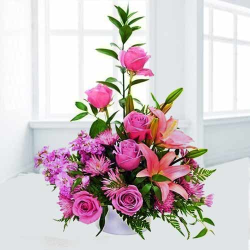 The Creation With Flowers - Pink Flower Arrangements France